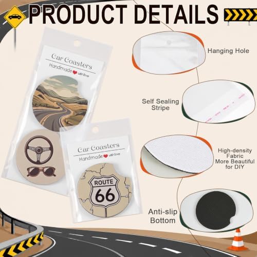 350 Pcs Sublimation Car Coaster Blank Set Packaging - Image 3