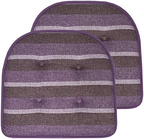 Sweet Home Collection Chair Cushion Memory Foam Pads Tufted Slip Non Skid by SweetHomeCollection