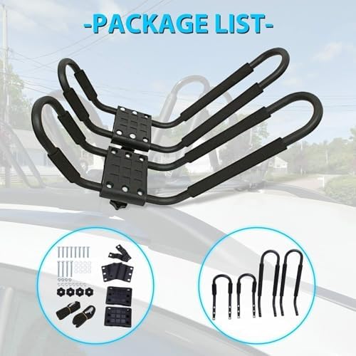 2pcs Mount Top Rail Crossbar Luggage Carrier Set Steel KKRRCCTJMFSTCR, Send - Image 3