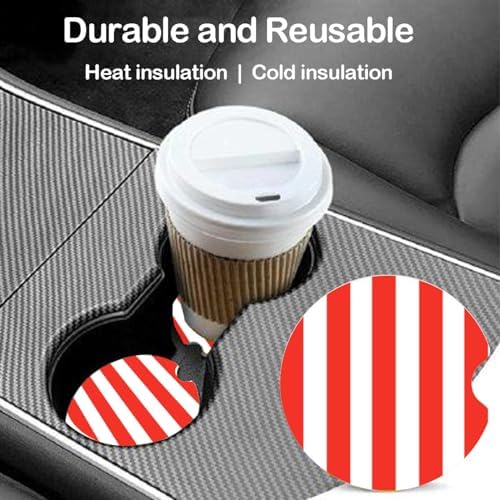 Ceramic Car Coasters – Absorbent Car Cup Holder Coaster Set - Image 4