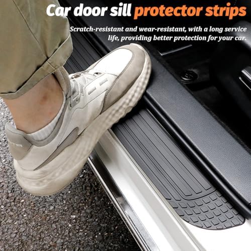4PCS Car Door Sill Protector, Scratch-Proof Vehicle Front Rear Door Entry Step - Image 3