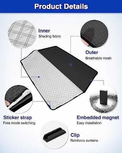 Powerty Side Window Shades for 2019-2025 Toyota RAV4 Accessories, Upgrade - Image 3
