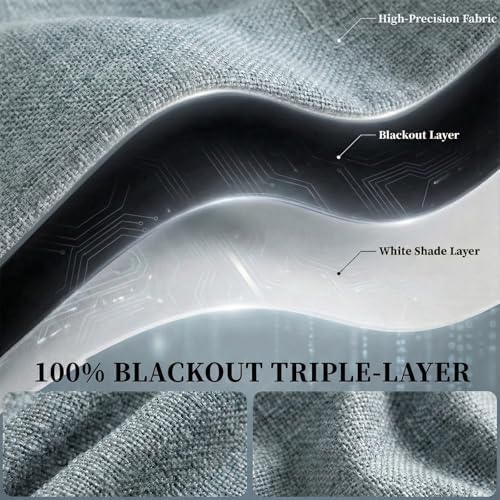 100% Self Adhesive Blackout Curtains- Stick on Curtains Shades Window Blinds - Image 4