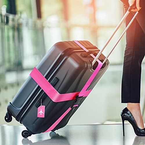 Weewooday 8 Pcs Luggage Straps Suitcase Tags Set - Image 5