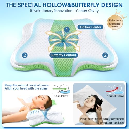 CHxxy Memory Foam Pillows, Cervical Pillow - Image 4