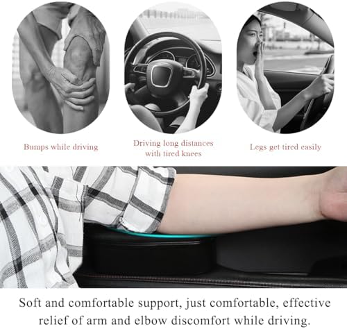 Yourkar Car Armrest Support Cover, Left Side Door Armrest Cushion Pad Extender - Image 4