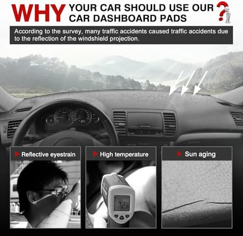 Autorder Dashboard Cover Mat for Subaru Legacy/Outback 2005-2009 Accessories - Image 2