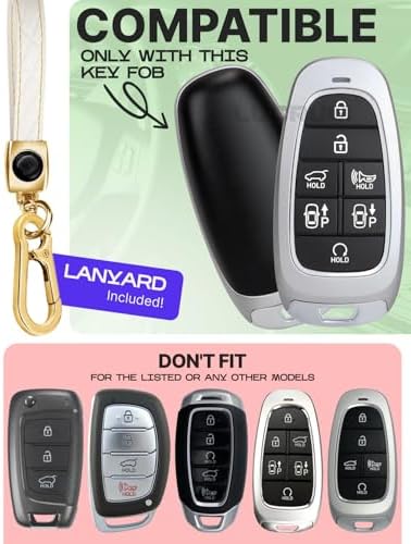 Lucrum Compatible with Hyundai Key Fob Cover & Keychain - Image 2