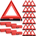 Kanayu 9 Pcs Warning Triangles Dot Reflective Foldable Emergency Safety by Kanayu