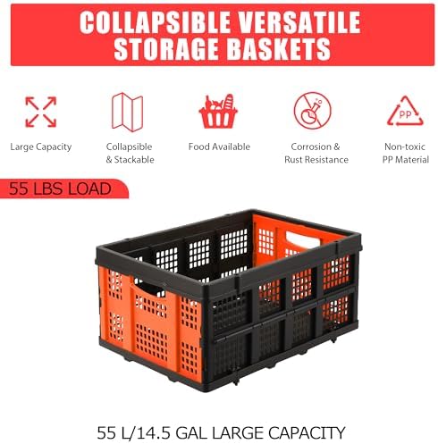 GlowSol Large Collapsible Storage Baskets, 15.7×22×10 Inches Extra-Thick - Image 7