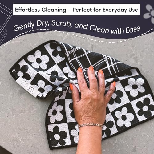 crae. Reversible Microfiber Washcloths, 12x12 in, 8 Pack - Image 2