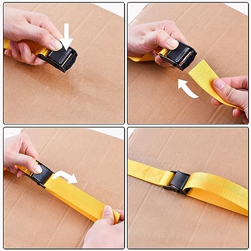 TRIWONDER Cinch Tie Down Strap Lashing Straps Heavy Duty Nylon Straps - Image 5