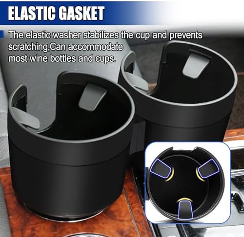 Car Double Cup Holder Extender, Portable Cup Holders Adapter, Universal Car - Image 5