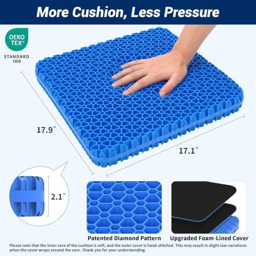 Gel Cooling Seat Cushion for Office Chair, Car Seat - Image 2