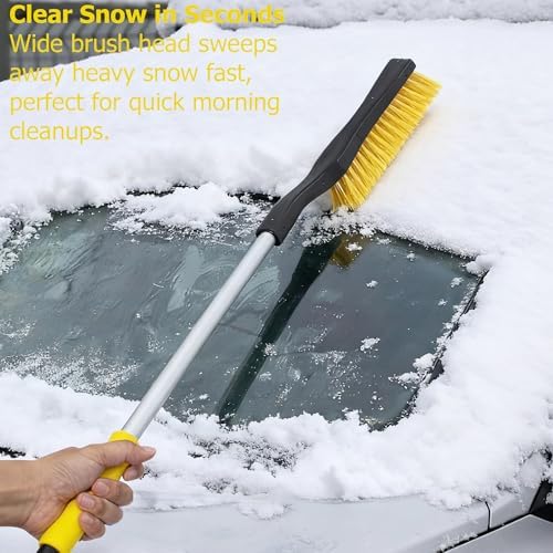 Gardenised 32" Aluminum Snow Brush & Ice Scraper 2-in-1 Winter Car Tool - Image 3