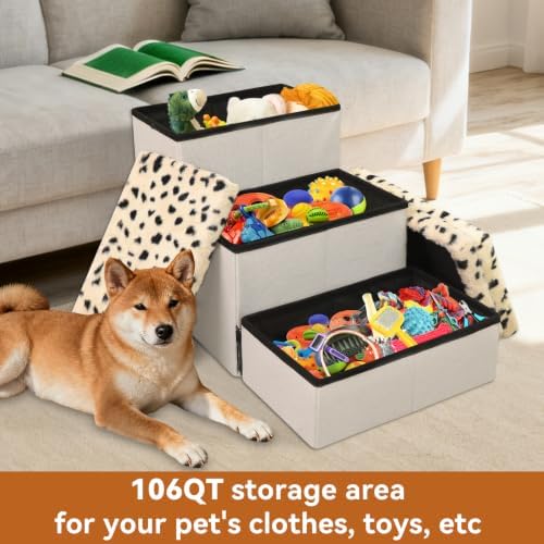 Zerbuger Dog Stairs with Storage - Image 5