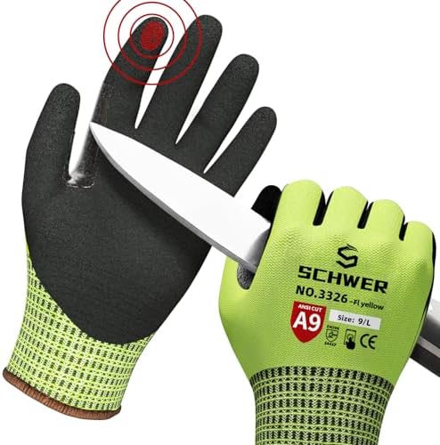 Schwer ProGuard High Level Cut Resistant Work Gloves 3326 by SCHWER