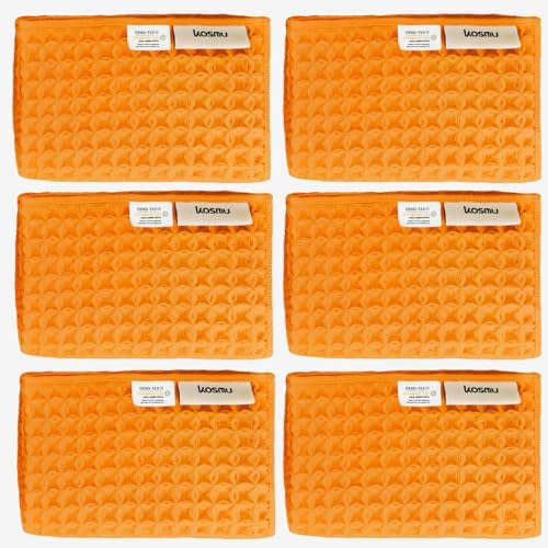 Luxury Organic Japanese Cotton Waffle Bath Towel | Thick, Quick Dry Bathroom by KOSMU