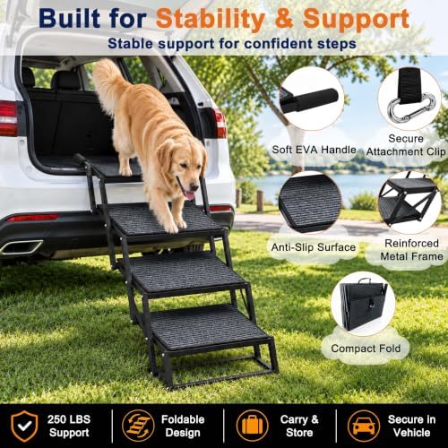 Dog Stairs for Large Dogs, 250 lbs - Image 6