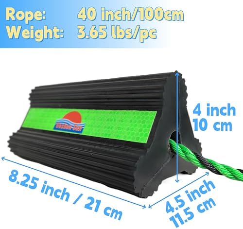 Goshen Sun- Heavy Duty Rubber Wheel Chocks - Image 2