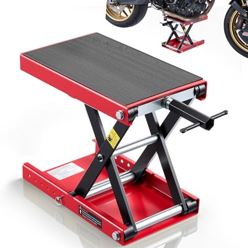 VEVOR Motorcycle Lift, 1100 lbs Motorcycle Scissor Lift Jack by VEVOR