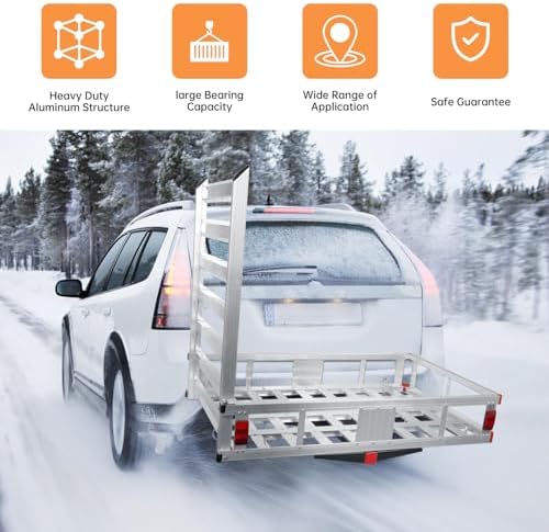 48”x30”x9” Trailer Hitch Cargo Carrier - Image 3