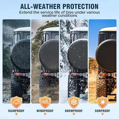 Moonet PVC Leather Spare Tire Wheel Cover - Image 4