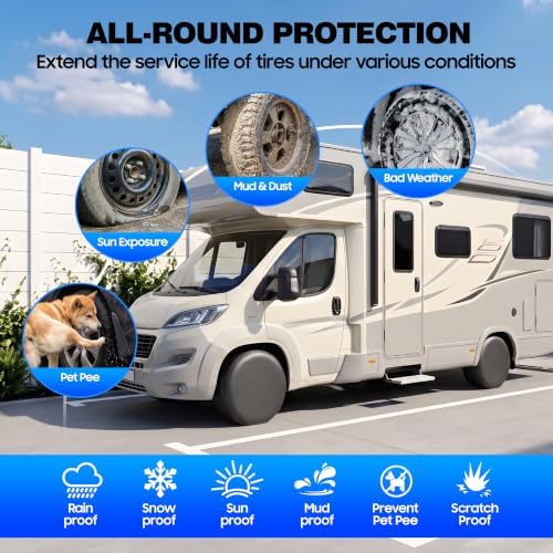 Moonet Thickened PVC Leather Tire Cover, Universal Fit27-29 - Image 4