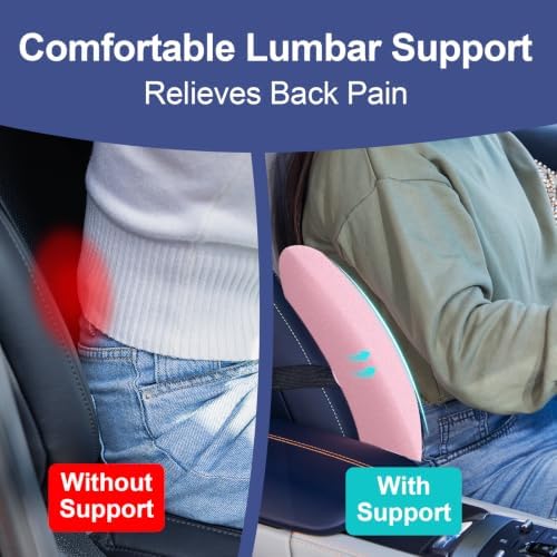 BYMECOST Lumbar Support Pillow for Car, Memory Foam Car Back Cushion - Image 4