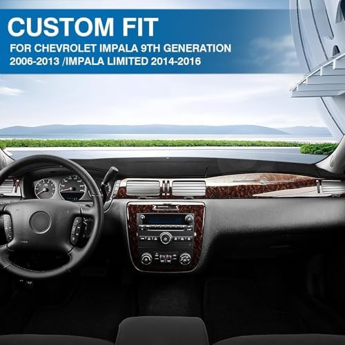 KUST Black Dash Cover for Chevy Chevrolet Impala 2006-2013/Impala Limited - Image 3