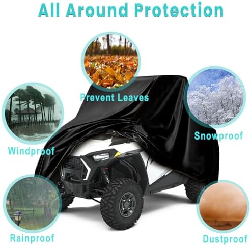 QYMOTO UTV Cover 2-3 Seater, Side by Side UTV Cover All-Weather Protection - Image 5
