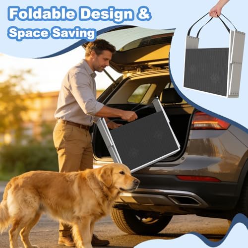 Dog Steps for Car & SUV – 5-Step Foldable Pet Stairs for Large Dogs, Non-Slip - Image 6