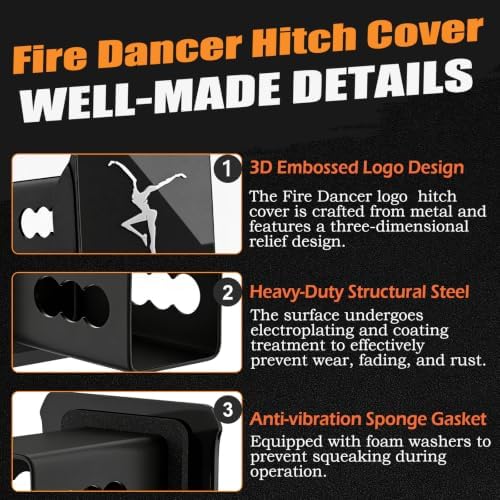 Trailer Hitch Cover for 2 Inch Receivers - Image 4