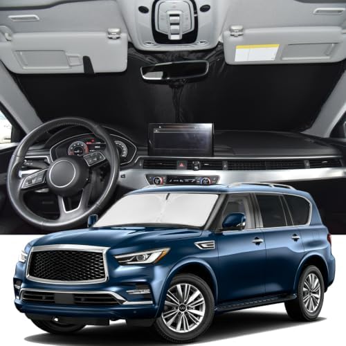Windshield Sunshade for Infiniti QX80 2014-2024 Sun Shade by ZOIBVCARSUNSHADE