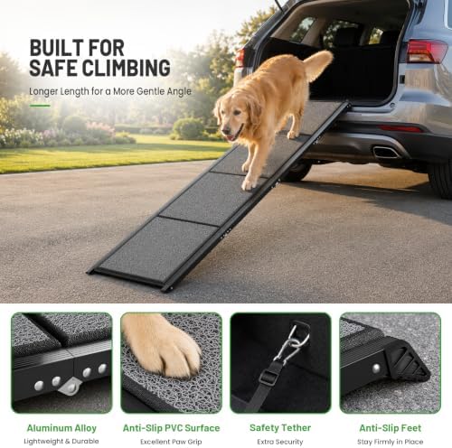 Dog Ramp for Car 79" L x 20" W, Folding Ramp for Large Dogs, 200 LBS - Image 5