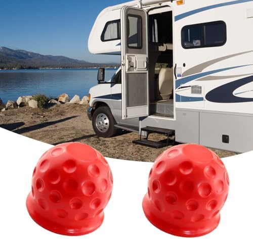 4PCS 2 Inch Trailer Hitch Ball Cover Tow Ball Protector Red - Image 6