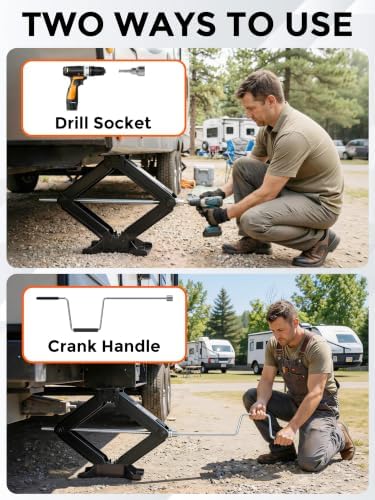 YOMILINK 7500lbs RV Scissor Jacks, Stabilizer Leveling Heavy Duty Jacks - Image 2