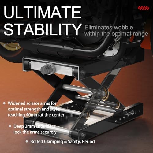 Aluminum Motorcycle Scissor Lift Jack, 1100LBS Heavy Duty - Image 3