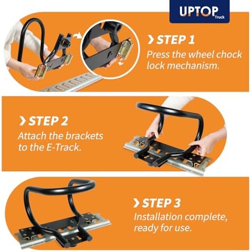 UPTOP 7" Motorcycle Wheel Chock Steel - Image 3