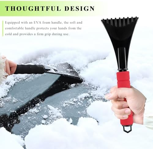 Ice Scraper for Car Windshield, Scratch-Free Auto Window Snow Scraper - Image 4