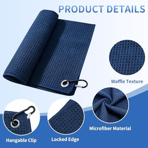 Fishing Towel with Clip, Golf Towel - Image 2
