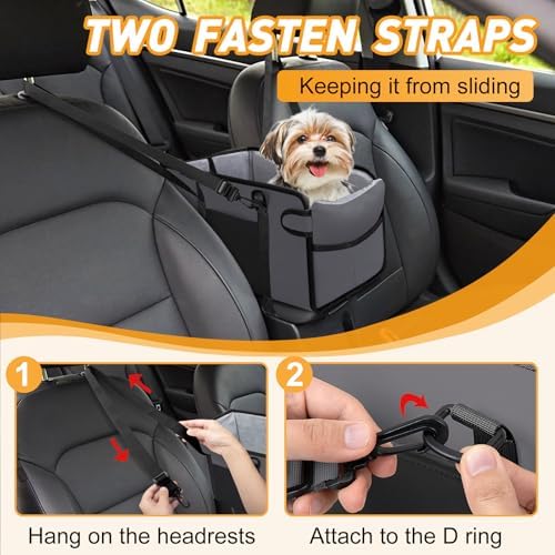 Portable Dog Car Seat for Small Dogs, Puppy Car Seat - Image 5