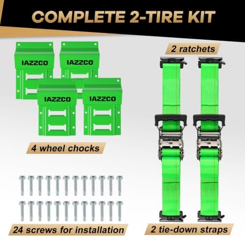 UTV Wheel Chock Tie Down Kit, 4500lb Break Strength, 2 Pack - Image 6