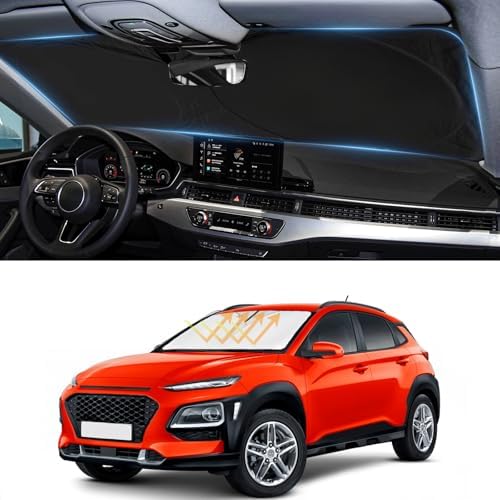 Windshield Sun Shade for 2024 2025 2026 Hyundai Kona Sunshade - Image 5