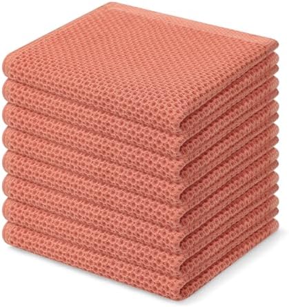 Homaxy 100% Cotton Waffle Weave Kitchen Dish Cloths 8-Pack by Homaxy