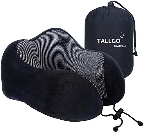 TALLGO Travel Pillow, Best Memory Foam Neck Pillow Head Support Soft Pillow by TALLGONeckPillowAlwaysHere