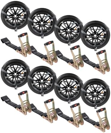 Mytee Products 8 Pack 2"x120" Car Tie Down Straps by MyteeProducts