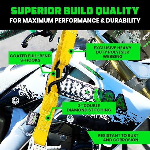 Rhino USA Motorcycle Tie Down Straps - Image 2