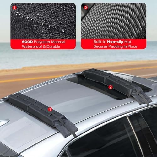 predolo Car Soft Roof Rack Pads Easy to Install - Image 3
