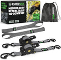 Rhino USA Retractable Ratchet Straps - 1in x 10ft by RhinoUSAInc